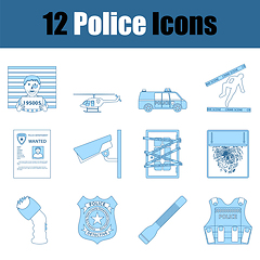 Image showing Police Icon Set