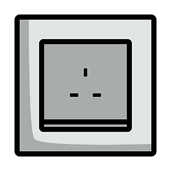 Image showing Great Britain Electrical Socket Icon