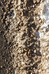 Image showing close-up of a rural sand road