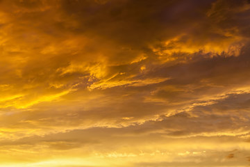 Image showing grandiose majestic cloudy sky