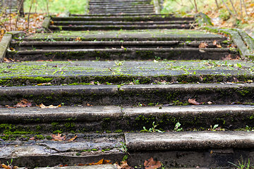 Image showing old staircase in the autumn season