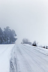 Image showing road in winter time