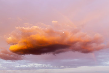 Image showing sky during sunset