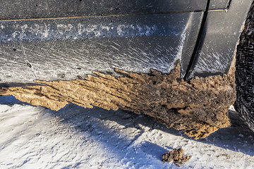 Image showing winter time on the road