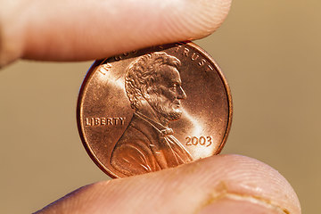 Image showing American coins are cents