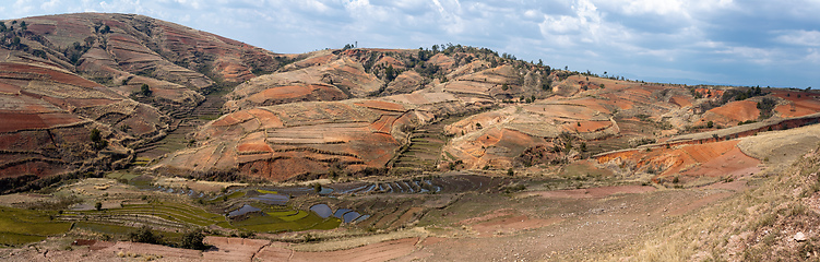 Image showing Central Madagascar landscape - Betafo, Vakinankaratra Madagascar