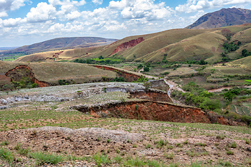 Image showing Devastated central Madagascar landscape - Mandoto, Province Vakinankaratra