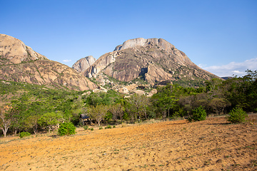 Image showing Anja Community Reserve, Madagascar wilderness mountain landscape