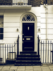 Image showing Vintage looking Traditional home door