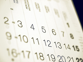 Image showing Vintage looking Calendar