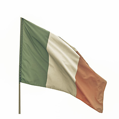 Image showing Vintage looking Italian flag