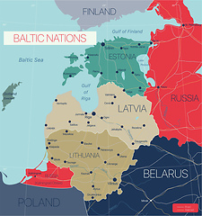 Image showing Baltic nations region