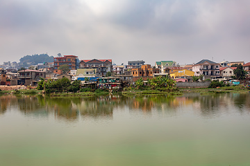 Image showing Overcast day in Antananarivo, view of Lake Marais Masai, Madagascar