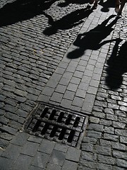 Image showing Shadows on street
