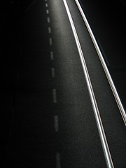 Image showing Lights of evening traffic