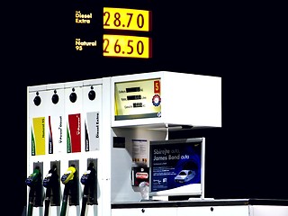 Image showing gas station pumps