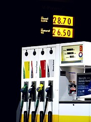 Image showing gas station pumps