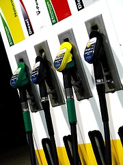 Image showing gas station pumps