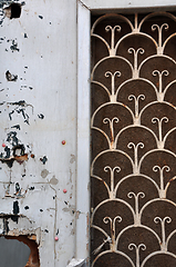 Image showing wooden door rusty pattern