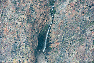 Image showing Waterfall in the Valley of the river of Chulyshman