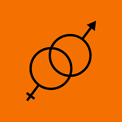 Image showing Man Female Symbol Icon