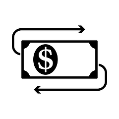 Image showing Cash Back Dollar Banknote Icon