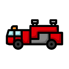 Image showing Fire Service Truck Icon