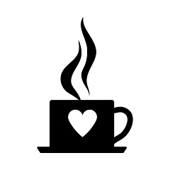 Image showing Valentine Day Coffee Icon