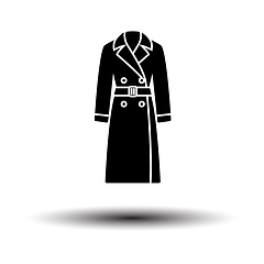 Image showing Business Woman Trench Icon