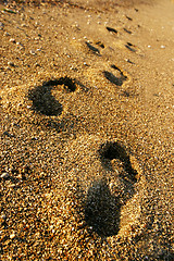 Image showing foot prints