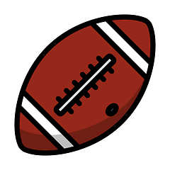 Image showing Icon Of American Football Ball