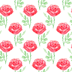 Image showing Seamless floral pattern