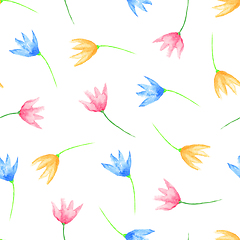 Image showing Seamless floral pattern.