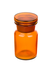 Image showing Empty vintage apothecary bottle with closed lid