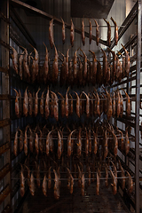 Image showing Smoked fish production concept