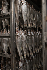 Image showing Smoked fish production concept