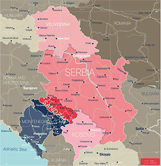 Image showing Sanjak region in Serbia and Montenegro