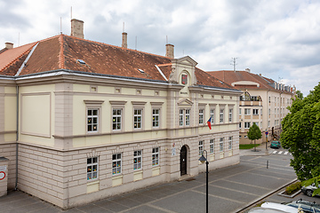 Image showing Historic building school located in the town center of Valtice, Czech Republic.