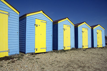 Image showing Seaside huts