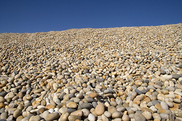 Image showing Beach of pebbles