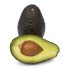 Image showing Avocado fruit on white