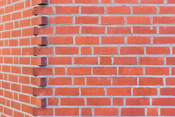 Image showing Brown brick wall texture background