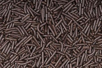 Image showing Chocolate sprinkles texture, food background