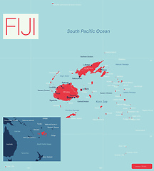 Image showing FIJI detailed editable map