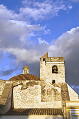 Image showing Old church tower