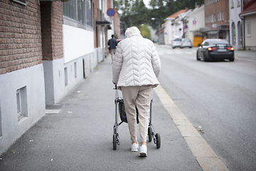 Image showing Elderly disabled person