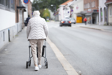 Image showing Elderly disabled person