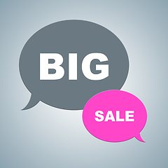 Image showing Big Sale Means Massive Reduction And Huge Discounts