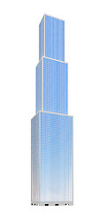 Image showing skyscraper over white