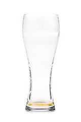 Image showing Almost empty beer glass